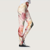 Vet Shabby Chic Rozen Floral Garden Flowers Leggings (Rechts)