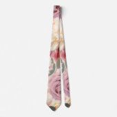 Vet Shabby Chic Rozen Floral Garden Flowers Stropdas (Voorkant)