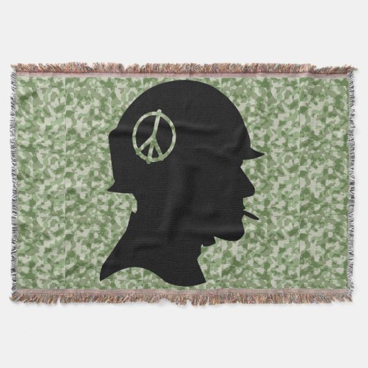 Vet Silhouette Camo Dekentje (Voorkant)