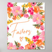 Vet Sinaasappel bloesem script geeft de voorkeur a Poster (Voorkant)