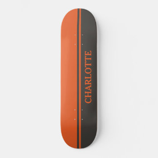 Vet Sinaasappel met twee tonen en zwart Persoonlijk Skateboard