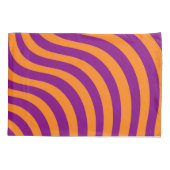 Vet Sinaasappel Paarse Zebra Streep Lente Zomer Kussensloop (Achterkant)