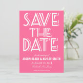 Vet sparen de Datum | Weddenschap Save The Date (Staand voorkant)