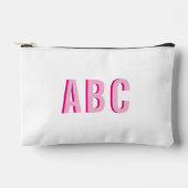 Vet Sport Heet Roze 3 Letter Monogram Etui (Voorkant)