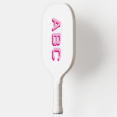 Vet Sport Heet Roze 3 Letter Monogram Pickleball Paddle (Links)