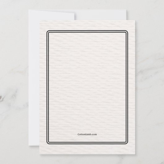 Vet Stethoscoop Uitnodiging (Achterkant)