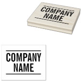 Vet stijl - bedrijfsnaam - Bedrijf/Organisatie Rubberstempel (Gestempeld)