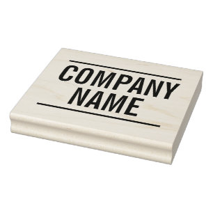 Vet Stijl - Bedrijfsnaam - Bedrijf Rubberstempel