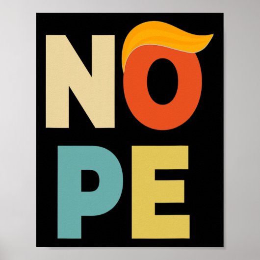 Vet  Stijl Grappig Anti-Trump Poster (Voorkant)