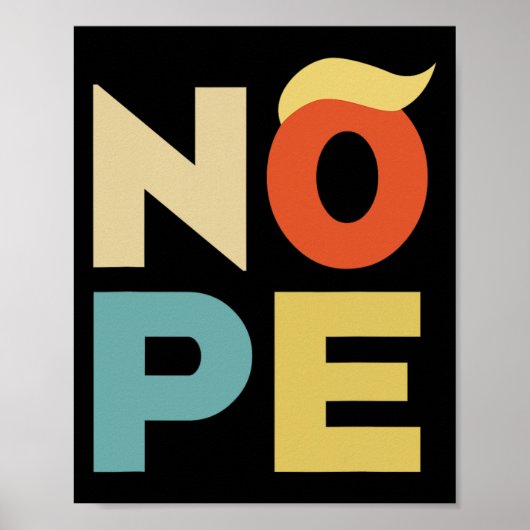 Vet Stijl Grappig Anti-Trump Poster (Voorkant)