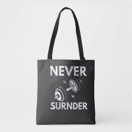 Vet & Stijlvol "Never Surrender" Canvas tas
