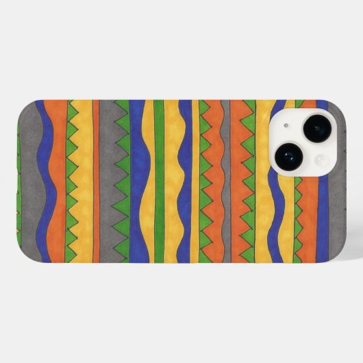 Vet Striped Pattern iPhone Case (Achterkant (horizontaal))