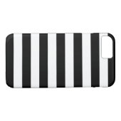 Vet Stripes Black en White iPhone 7 hoesje (Achterkant (Horizontaal))