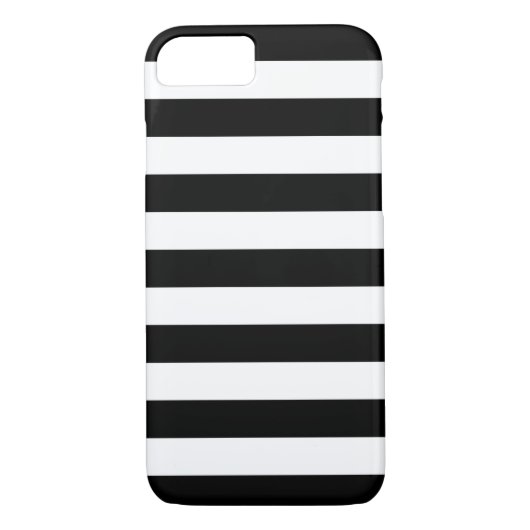 Vet Stripes Black en White iPhone 7 hoesje (Achterkant)