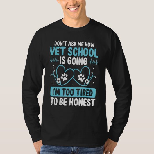 Vet Student Graduation Party Technician Future Vet T-shirt (Voorkant)