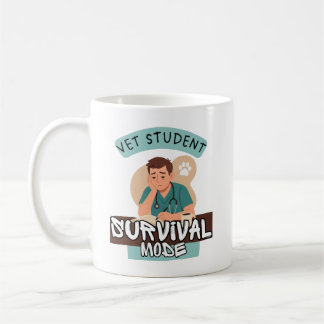 Vet Student Survival Mode – Vet Student Design Koffiemok