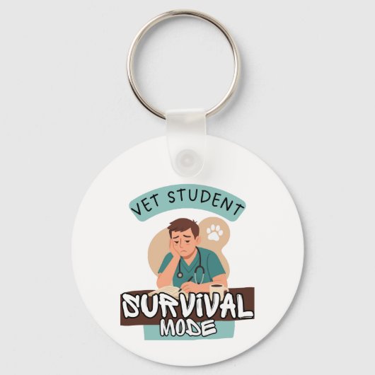 Vet Student Survival Mode – Vet Student Design Sleutelhanger (Voorkant)