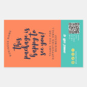 Vet Sunset Verpakking Label Sinaasappel Blauwgroen (Voorkant)