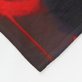 Vet surrealistisch portret fleece deken (Hoek)