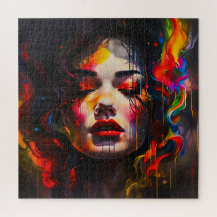 Vet surrealistisch portret legpuzzel