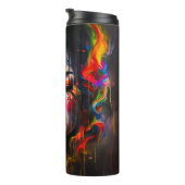 Vet surrealistisch portret thermosbeker (Geroteerd rechts)