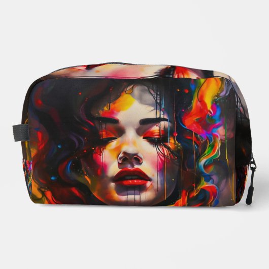 Vet surrealistisch portret toilettasje (Voorkant)