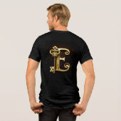 Vet T-shirt met "E"-monogram (Achterkant volledig)