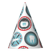 Vet tandheelkundig patroon - Tandheelkundige hygië Feesthoedjes (Voorkant)