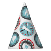 Vet tandheelkundig patroon - Tandheelkundige hygië Feesthoedjes (Rechts)