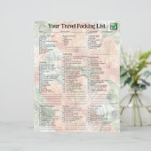 Vet Tangerine Tropische Bloemen Waterverf Graphic (Staand voorkant)