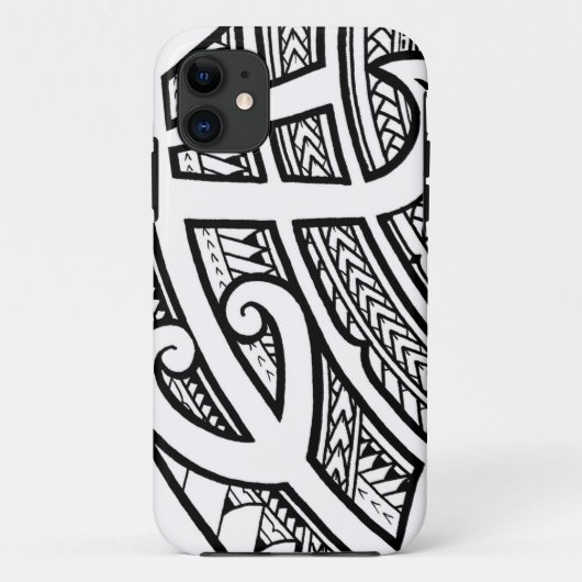 Vet tattoo Island-ontwerp van stammen met speciale Case-Mate iPhone Case (Achterkant)
