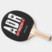 Vet Tech ADR. maar het behandelen van het Douane v Tafeltennisbatje (Zijkant)