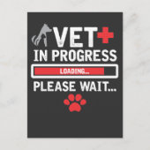 Vet Tech Animal Rescue Technicus Cat Dog Paw Love Briefkaart (Voorkant)