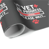 Vet Tech Animal Rescue Technicus Cat Dog Paw Love Cadeaupapier (Rol Hoek)