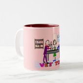 Vet Tech Art Gifts Tweekleurige Koffiemok (Voorkant links)