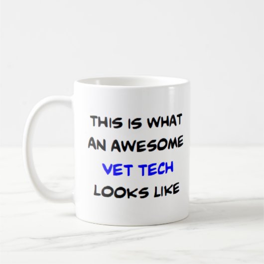 vet tech, awesome koffiemok (Links)