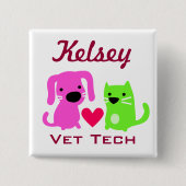  Vet Tech Button (Voorkant)