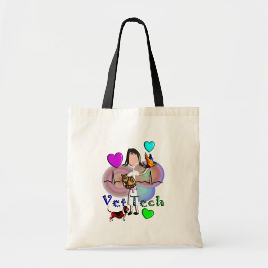 Vet Tech-cadeautjes unieke reliëfstijlafbeeldingen Tote Bag (Voorkant)