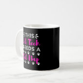 Vet Tech Cat Afstuderen Gift Veterinary technicus Koffiemok (Voorkant links)