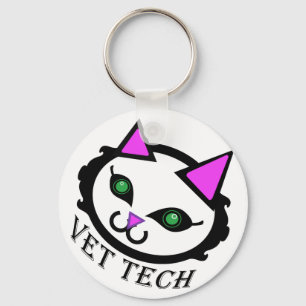 Vet tech cat sleutelhanger