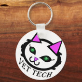 Vet tech cat sleutelhanger (Voorkant)