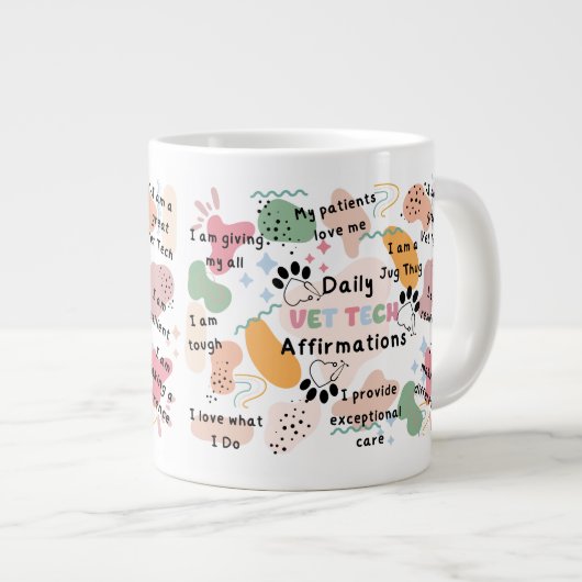 Vet Tech Dagelijkse bevestigingen Specialiteit Mok (Voorkant rechts)