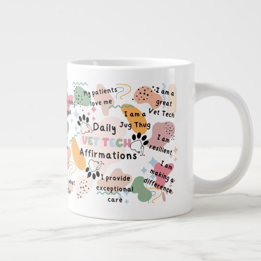 Vet Tech Dagelijkse bevestigingen Specialiteit Mok (Rechts)