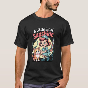 Vet Tech dierenarts verpleegster en kat veterinair T-shirt