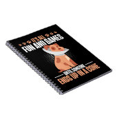 Vet Tech Dog Cone Humor Veterinarian Notitieboek (Rechterzijde)