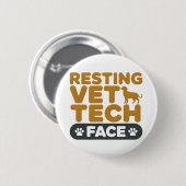 Vet Tech Esthetisch Cute Katten Honden Poot Ronde Button 5,7 Cm (Voorkant /achterkant)
