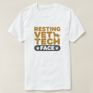 Vet Tech Esthetisch Cute Katten Honden Poot T-shirt