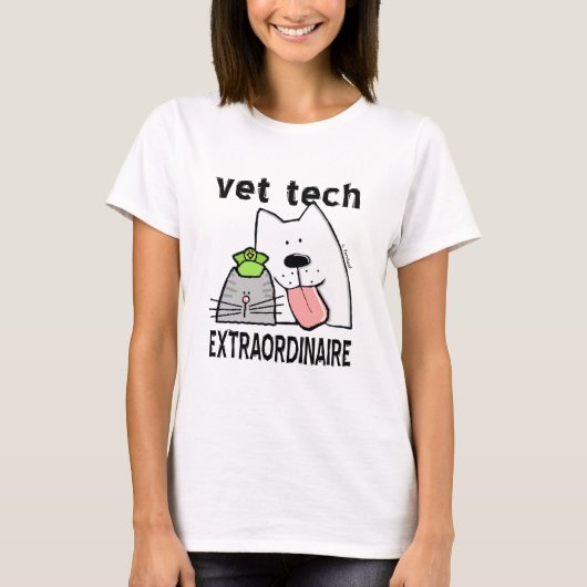 Vet Tech Extraordinaire T-shirt (Voorkant)