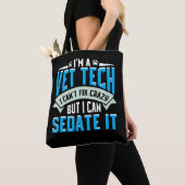 Vet Tech Gift Idea - Funny Veterinarian Gezegde Tote Bag (Dichtbij)