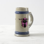 Vet Tech Gifts "Schattig katteontwerp" Bierpul (Voorkant rechts)